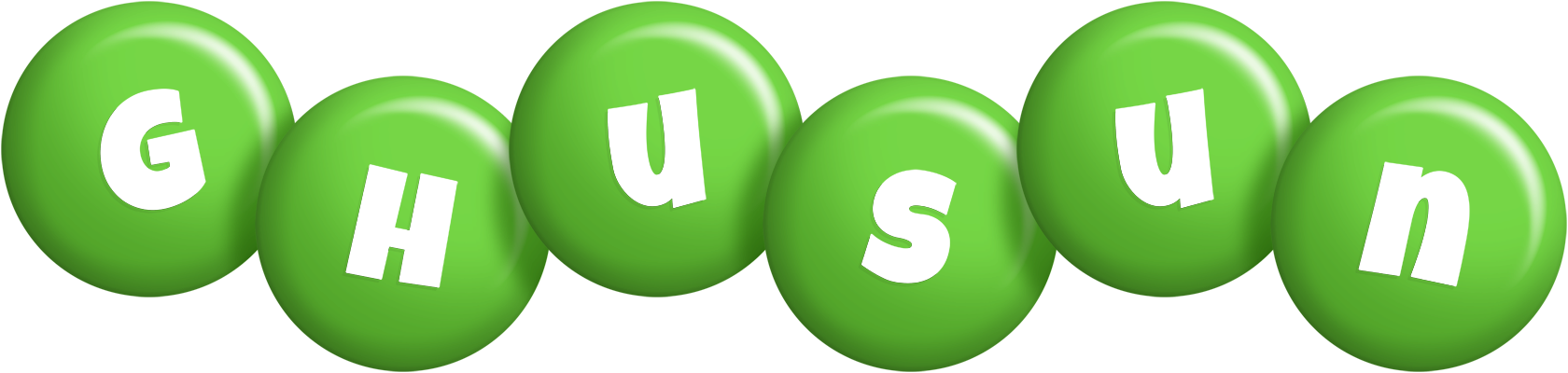 Ghusun candy-green logo