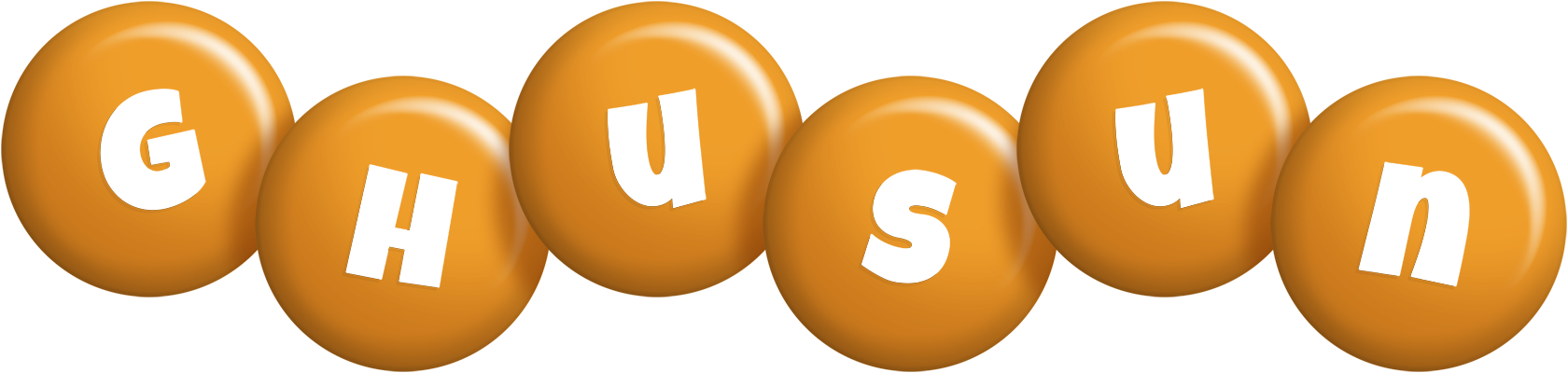 Ghusun candy-orange logo