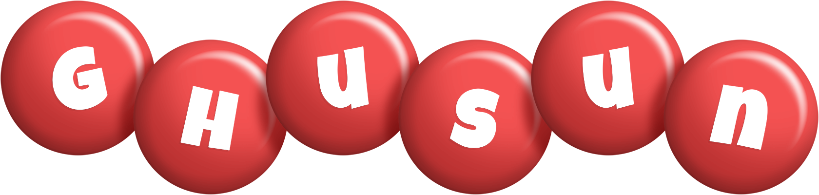 Ghusun candy-red logo