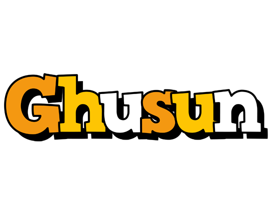 Ghusun cartoon logo