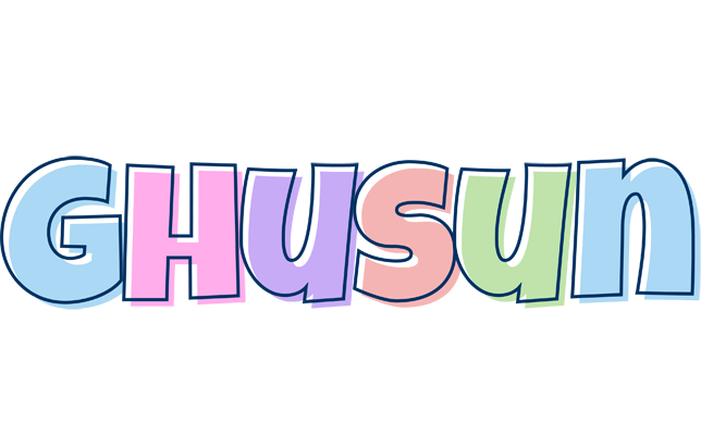 Ghusun pastel logo