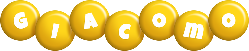 Giacomo candy-yellow logo