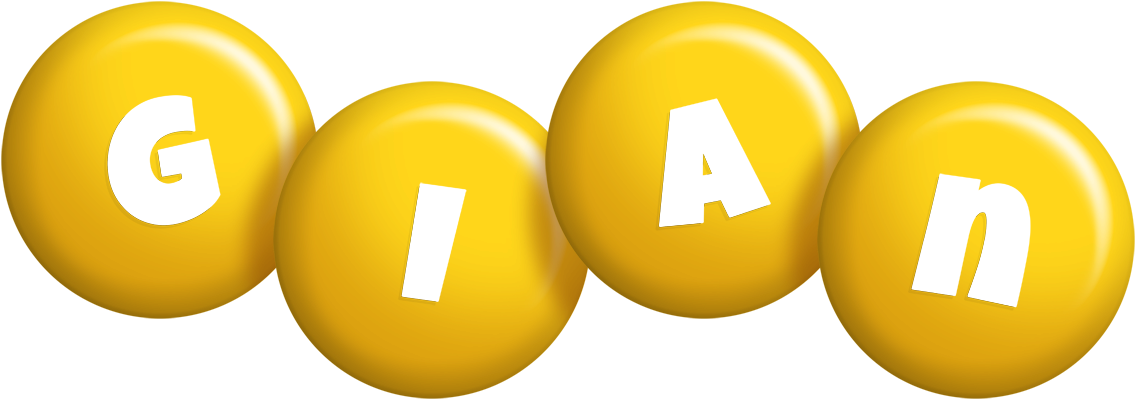 Gian candy-yellow logo