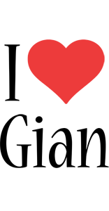 Gian i-love logo