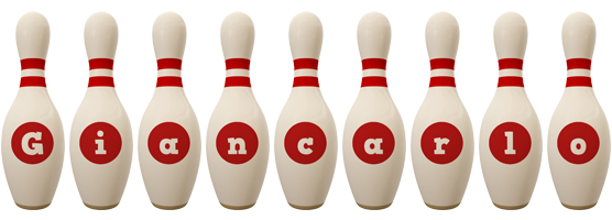 Giancarlo bowling-pin logo