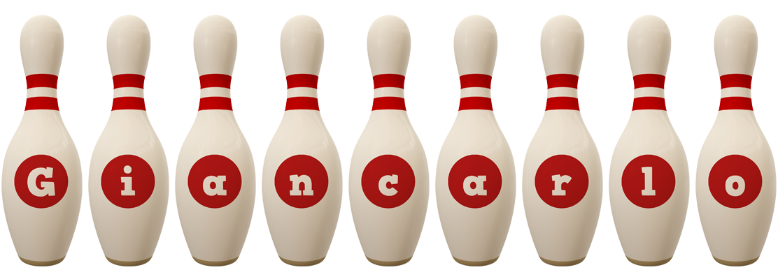 Giancarlo bowling-pin logo