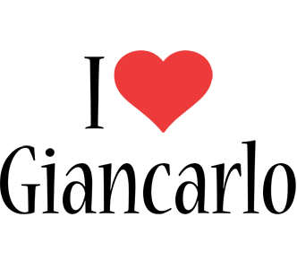 Giancarlo i-love logo
