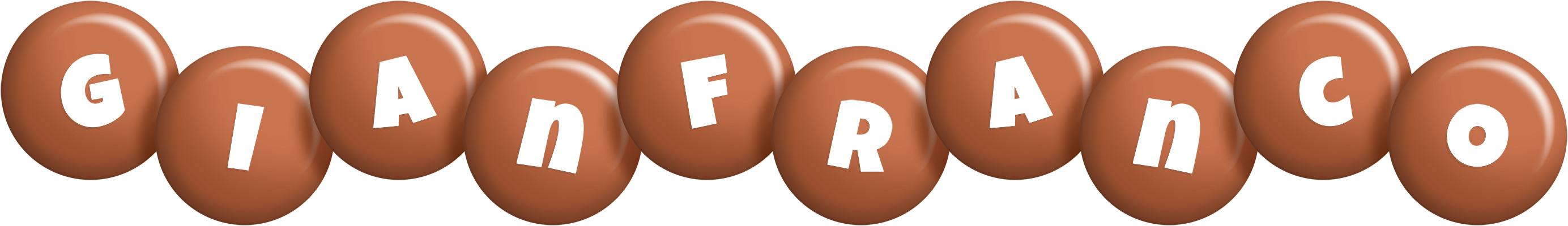 Gianfranco candy-brown logo