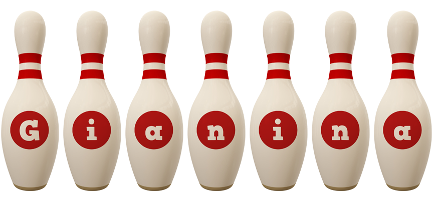 Gianina bowling-pin logo