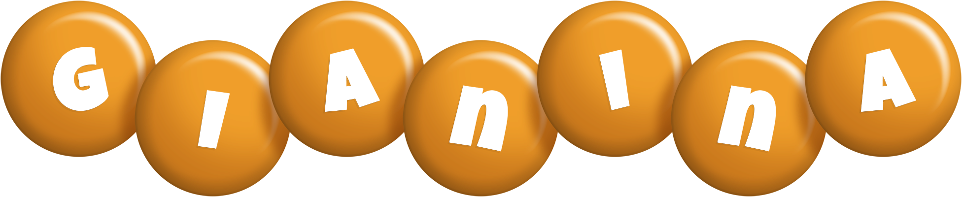 Gianina candy-orange logo