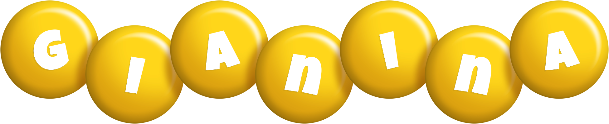 Gianina candy-yellow logo