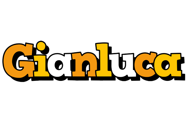 Gianluca cartoon logo