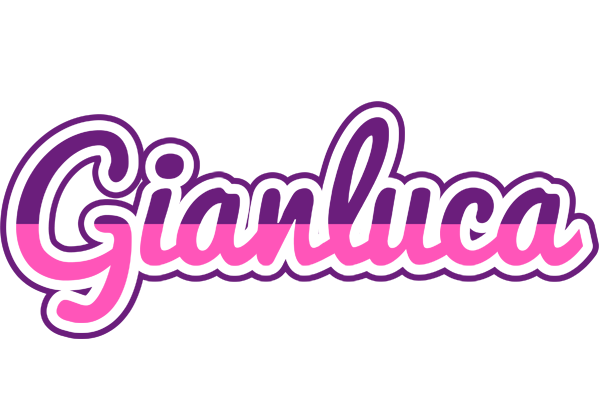 Gianluca cheerful logo