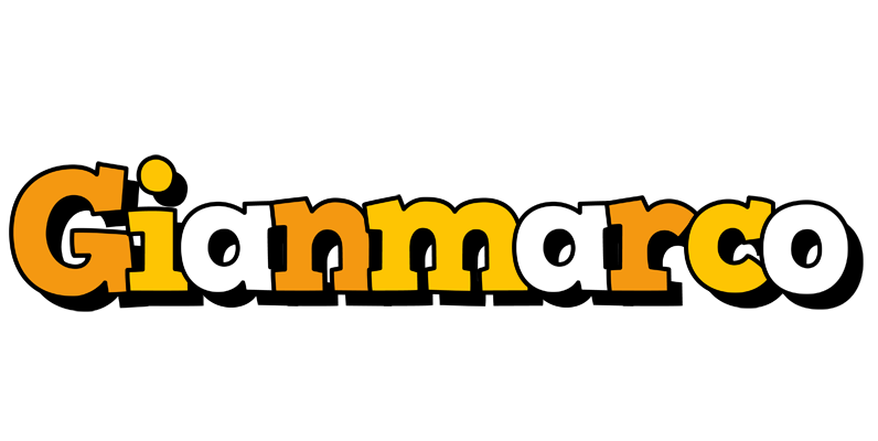 Gianmarco cartoon logo