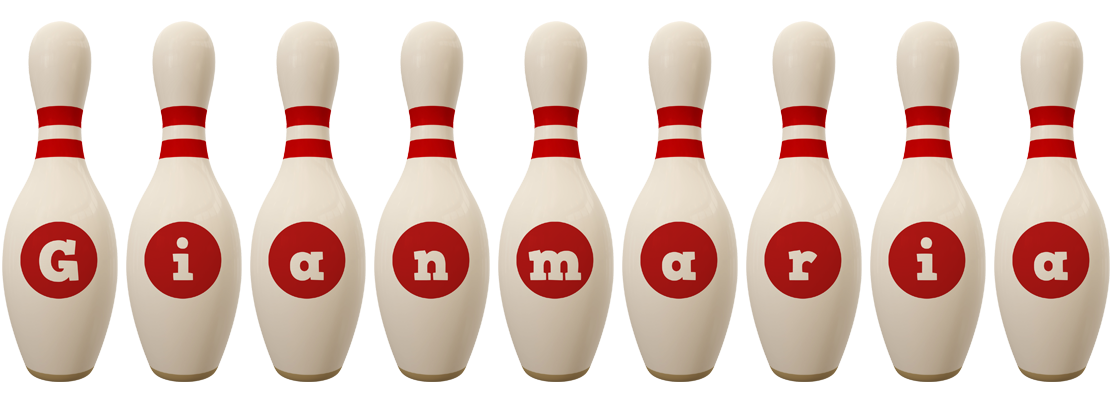 Gianmaria bowling-pin logo