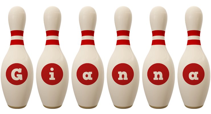 Gianna bowling-pin logo