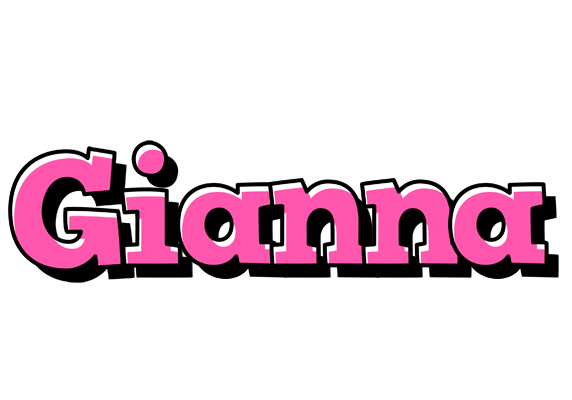 Gianna girlish logo