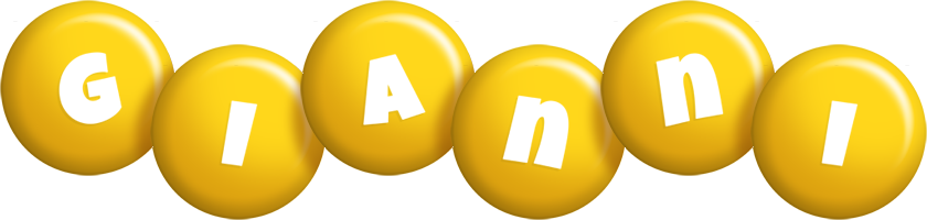 Gianni candy-yellow logo