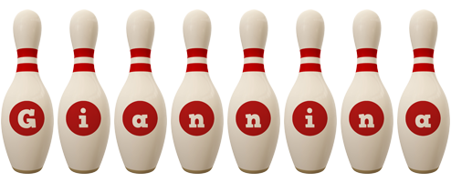 Giannina bowling-pin logo