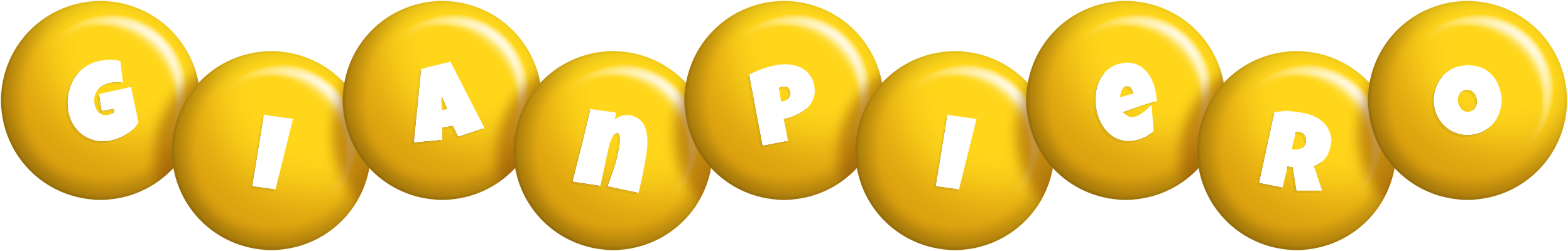 Gianpiero candy-yellow logo
