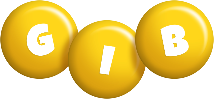 Gib candy-yellow logo