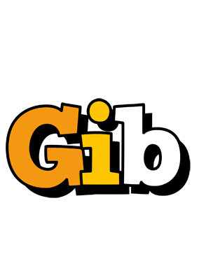 Gib cartoon logo