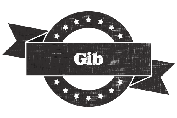 Gib grunge logo