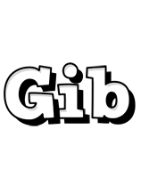 Gib snowing logo