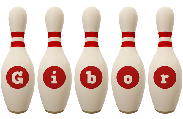 Gibor bowling-pin logo