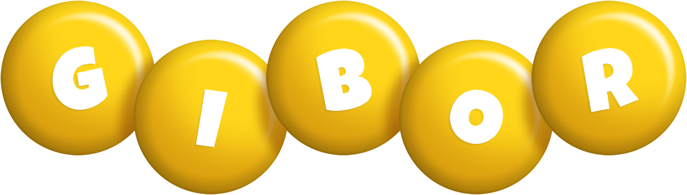 Gibor candy-yellow logo