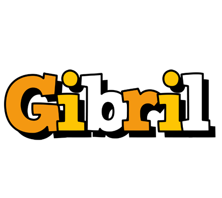 Gibril cartoon logo