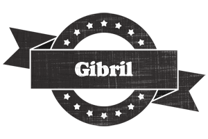 Gibril grunge logo