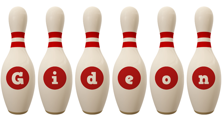 Gideon bowling-pin logo