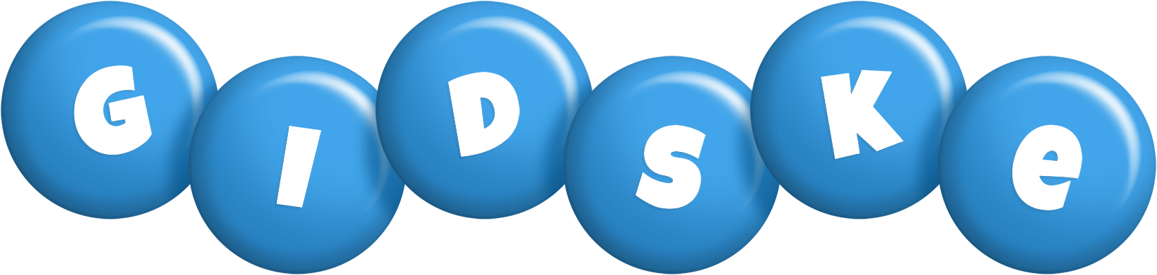 Gidske candy-blue logo