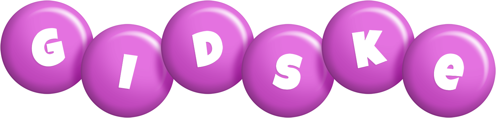 Gidske candy-purple logo