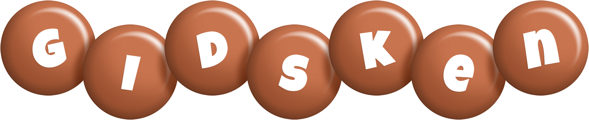 Gidsken candy-brown logo