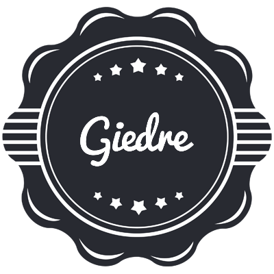 Giedre badge logo