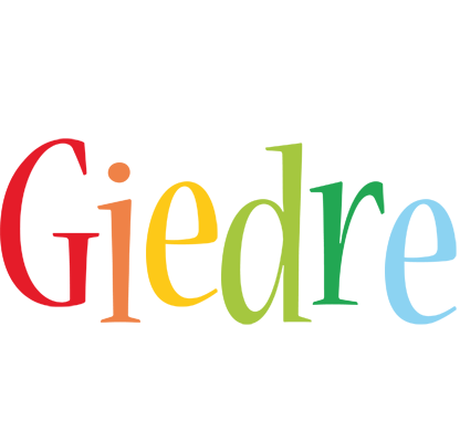 Giedre birthday logo