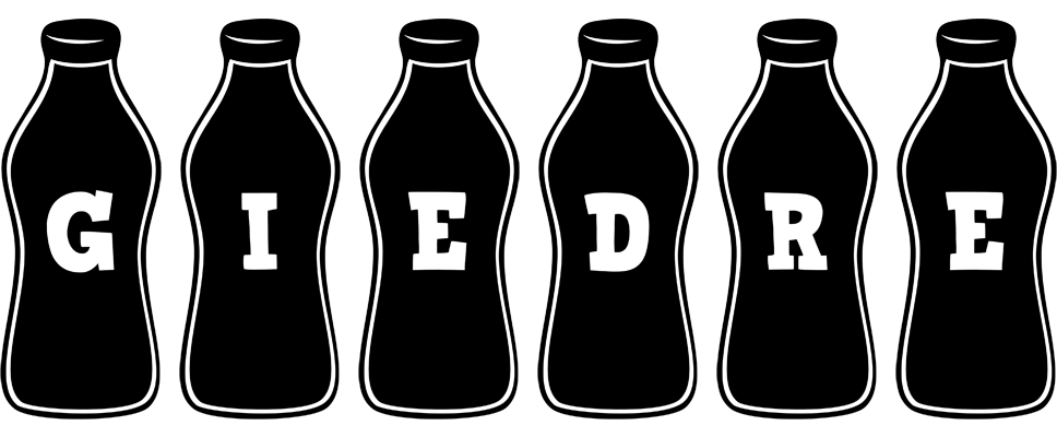 Giedre bottle logo