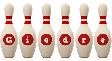 Giedre bowling-pin logo