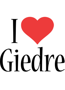 Giedre i-love logo