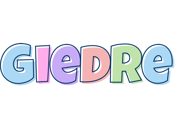 Giedre pastel logo