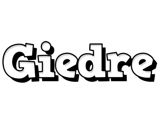 Giedre snowing logo