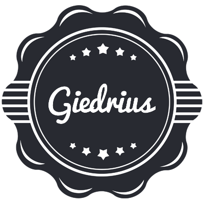 Giedrius badge logo