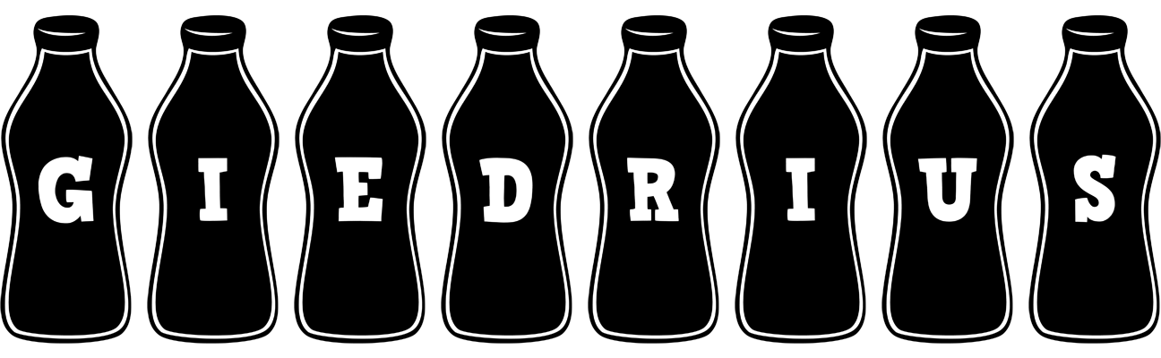 Giedrius bottle logo