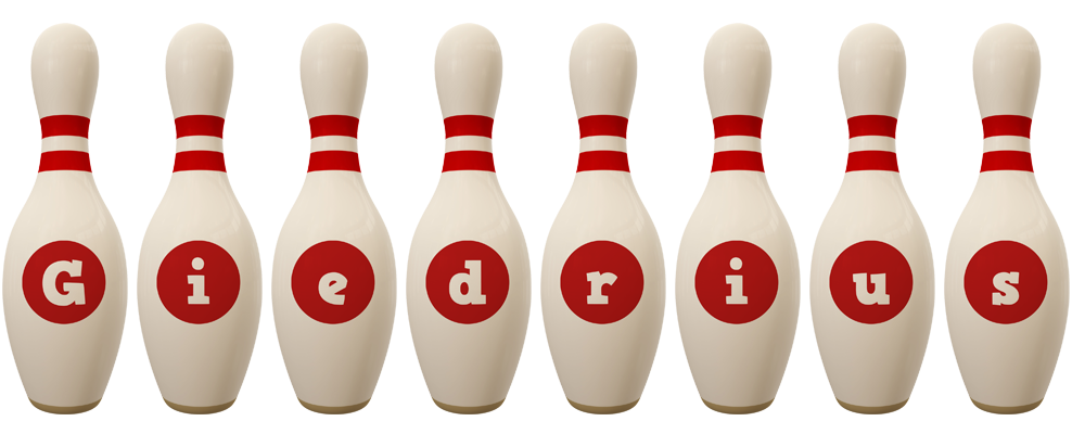 Giedrius bowling-pin logo