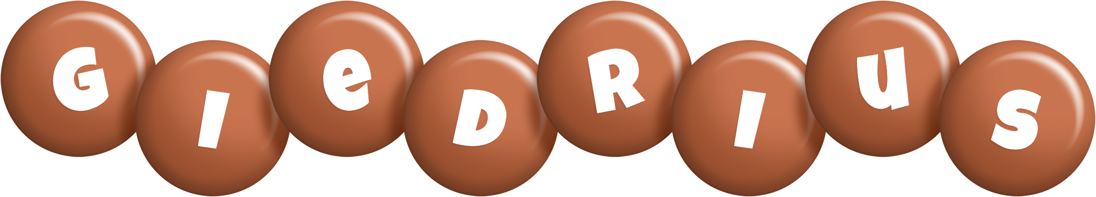 Giedrius candy-brown logo