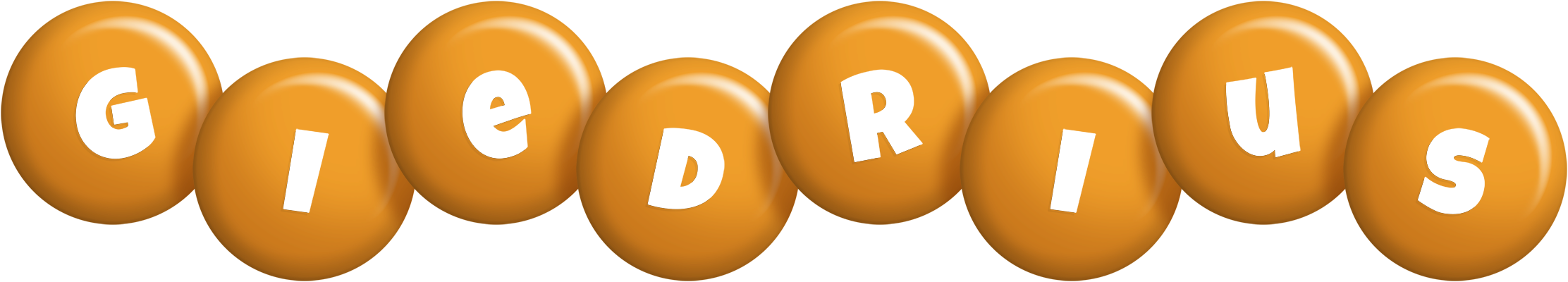 Giedrius candy-orange logo