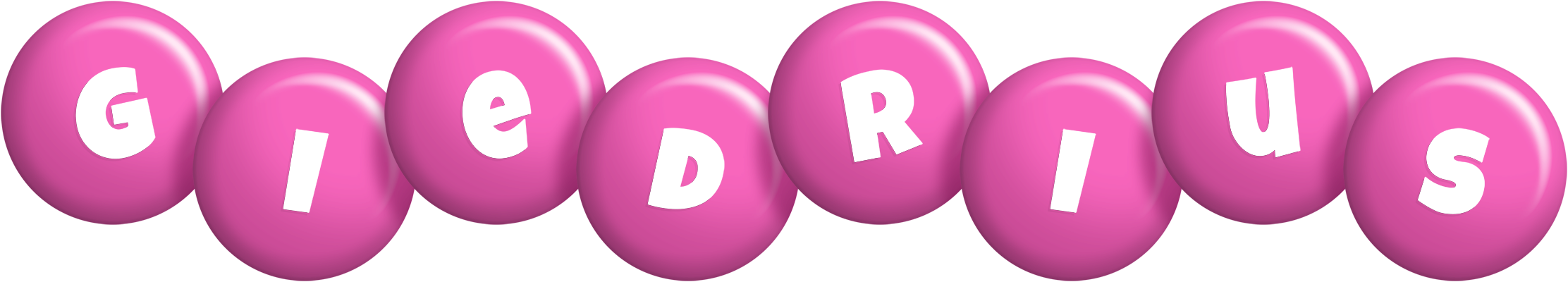 Giedrius candy-pink logo