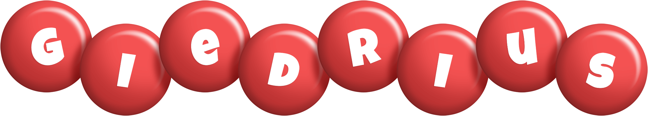 Giedrius candy-red logo